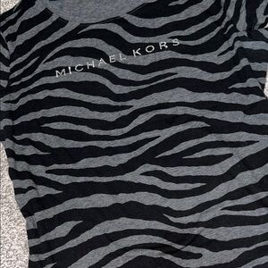 Michael Kors Zebra bedazzled tee